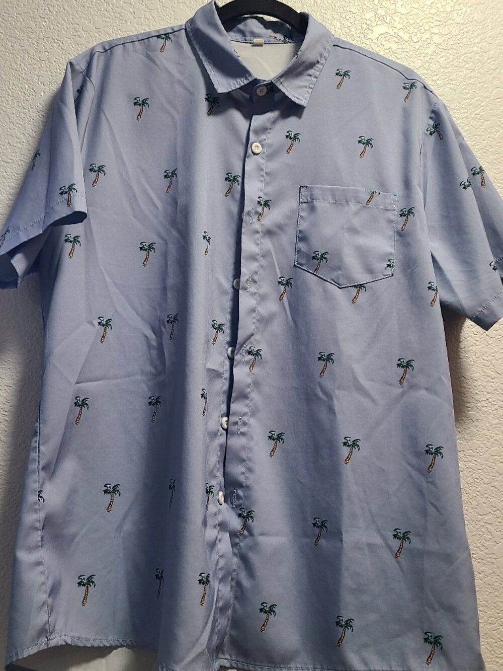 Mens quick dry short sleeve button up Sz Large